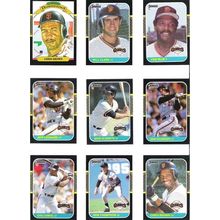 1987 Donruss San Francisco Giants team set with Rookies set cards- 25 cards