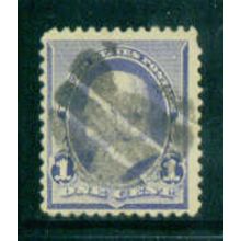 Used 219 1c Benjamin Franklin Just Clears M01954