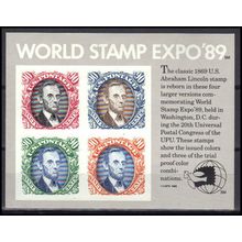 2433 90c Stamp Expo '89 SS Fine MNH L02231 (4)
