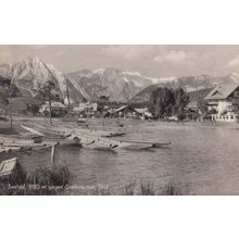 Seefeld 1180 m Gegen Drellorspilze Tirol Austrian Ship Boat Real Photo Postcard