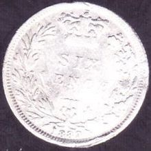 1883 Great Britain 6 Pence Silver Coin