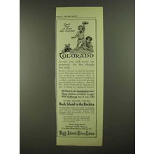 1909 Rock Island Frisco Lines Ad - Colorado