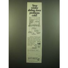 1980 Andersen Windowalls Ad - Stop Winter Sliding Door Problems Cold