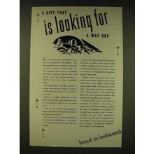 1935 Aluminum Company of America Ad - A city that is looking for a way out