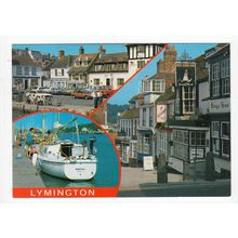 Multiview of Lymington Modern Postcard Hampshire 0513