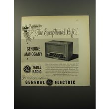 1950 General Electric Model 410 Radio Ad - The exceptional gift