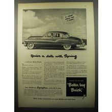 1950 Buick Car Ad - You've a date with Spring