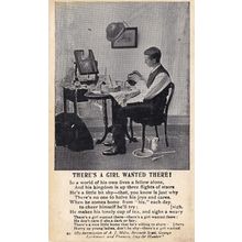 Man Wants A Girlfriend Real Photo Old Songcard Postcard