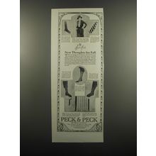 1920 Peck & Peck Fashion Ad - New Thoughts for Fall