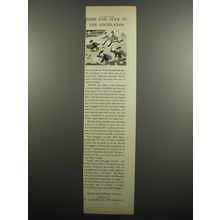 1955 Old Smuggler Scotch Ad - Hide and Seek in the Highlands