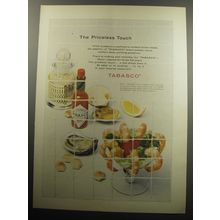 1957 Tabasco Sauce Ad - The Priceless Touch