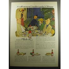 1957 Tabasco Sauce Ad - Reunion in Tahiti