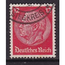 Germany 1934 President Hindenburg 12pf Fine Used SG 500b Siegkreis cancel VGC