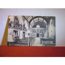 UPLYME CHURCH, DEVON, used antique postcard 1914 postmark =
