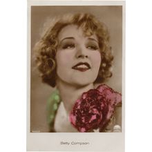 Betty Compson Film Actress Hand Coloured Tinted Real Photo Postcard