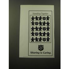 1992 The Salvation Army Advertisement - Standing Together