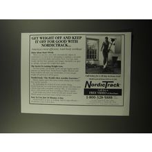 1992 NordicTrack Exercise Machine Ad - Get weight off and keep it off for good