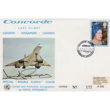 Concorde London To Singapore Double Flown Last Flight Stanley Gibbons Hand Signe