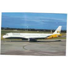 AIRBUS A321 AIRCRAFT MONARCH AIR AT BIRMINGHAM AIRPORT. CARD NO BHX 56