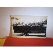 CHARABANC, SALISBURY, Wiltshire. unused antique postcard G A Davis (secratary) =