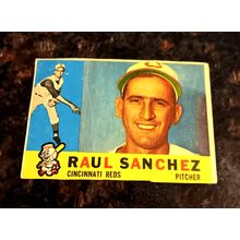 1960 Topps 311 Raul Sanchez Cincinnati Reds Pitcher 1.0 Poor No Crease