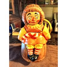 Old Vintage Cookie Jar California Original Raggedy Ann 14" Tall 1960/70's