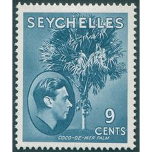 Seychelles 1945 9c dull blue Ordinary paper SG138ac unused