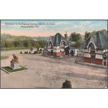 Entrance to Zoological Garden, Girard Avenue, Philadelphia, 1911 - PC Dist Co PC
