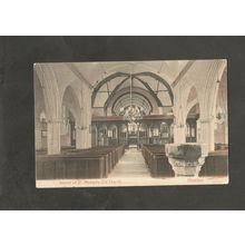 Postcard Devon Honiton St Michaels Old Church 1906 Nice Squared Circle Postmark