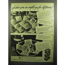 1945 Nabisco Snow Flake Sodas Cracker Ad - Eagle Eye
