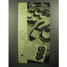 1945 Nabisco Snow Flake Sodas Cracker Ad - Cold Weather Menu Tip