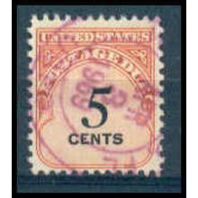 Used J93 5c Postage Due Just Clears WA1516