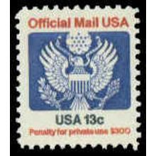 O129 13c Eagle Fine MNH G0614