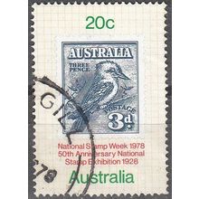 Australia 1978 Michel 659 O Cote (2005) 0.30 € Timbre sur timbre Cachet rond