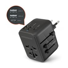HyperGear WorldCharge Universal Travel Adapter with USB-C[ Black ]