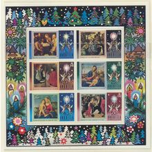 Anguilla Stamp Scott #186a, Mint Never Hinged, 1973 Christmas Souvenir Sheet