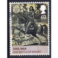 GB 2010 House of Stuart - Civil War, Battle of Naseby, 1645 60p Used ex M/S