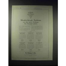 1925 B. Altman Co. Ad - Meadowbrook Fashions