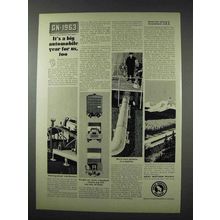 1963 Great Northern Railroad Ad - Big Automobile Year