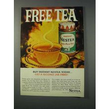 1963 Nestea Instant Tea Ad - Free Tea