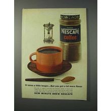 1963 Nescafe Coffee Ad - It Takes a Little Longer