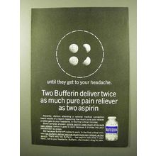 1964 Bufferin Medicine Ad - Twice Pain Reliever
