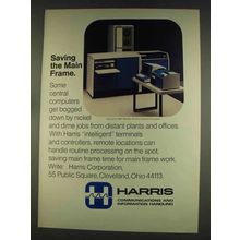 1977 Harris 1600 Remote Communications Processor Ad