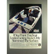1988 Wellcraft 220 Elite XL Boat Ad - Skimmed Surface
