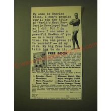 1966 Charles Atlas Book Ad - My name is Charles Atlas. I can't promise