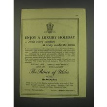 1949 The Prince of Wales Hotel Harrogate Ad - Enjoy a luxury holiday