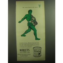 1947 Green Giant Niblets Corn Ad - The Green Giant as the Sower