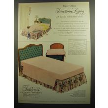 1952 Fieldcrest Fitted Sheets Ad - Enjoy Fieldcrest Trousseau luxury