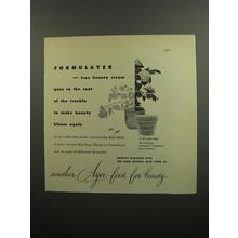 1952 Harriet Hubbard Ayer Formulayer Beauty Cream Advertisement - true beauty