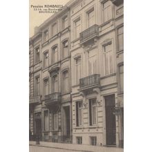 Pension Rombauts Rue Berckmans Bruxelles Belgium Old Postcard